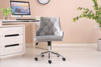 Brigg Office Chair Upholstered Velvet Buttoned Back