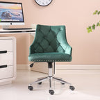 Brigg Office Chair Upholstered Velvet Buttoned Back