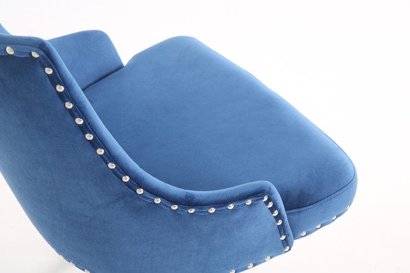 Brigg Office Chair Upholstered Velvet Buttoned Back