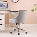 Brigg Office Chair Upholstered Velvet Buttoned Back