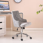 Brigg Office Chair Upholstered Velvet Buttoned Back