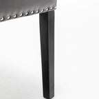 Avers Grey Velvet Button Back Dining Chairs