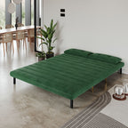 Jola x Large Velvet Foldable 2.5 Seater Sofa Bed with Pillows