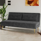 Jola x Large Velvet Foldable 2.5 Seater Sofa Bed with Pillows