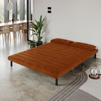 Jola x Large Velvet Foldable 2.5 Seater Sofa Bed with Pillows