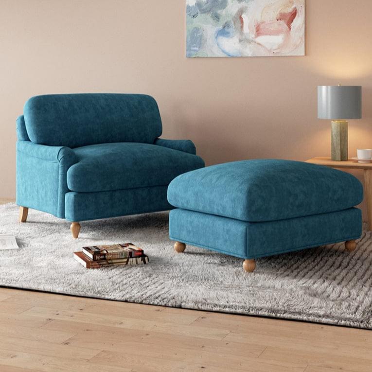 Bunburry Leisure Chair Upholstered Armchair With Ottoman