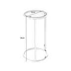 Etta Frame Nesting Round End Coffee Table Ottoman Set