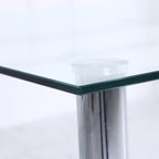 Orsa Dining Tempered Glass Table Set With 6 Chairs In Cream