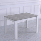Orsa Rectangle Concrete Effect Dining Table Set with 4 Chairs