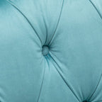 Darwin Velvet Accent Chair In Light Blue