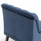 Darwin Velvet Accent Chair In Blue
