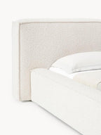 Tessa Boucle Teddy Fleece Pneumatic Bed King Bed Double Bed Frame With USB charger