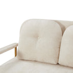 Bola Boucle Foldable 2 Seater Sofa Bed With Pillows