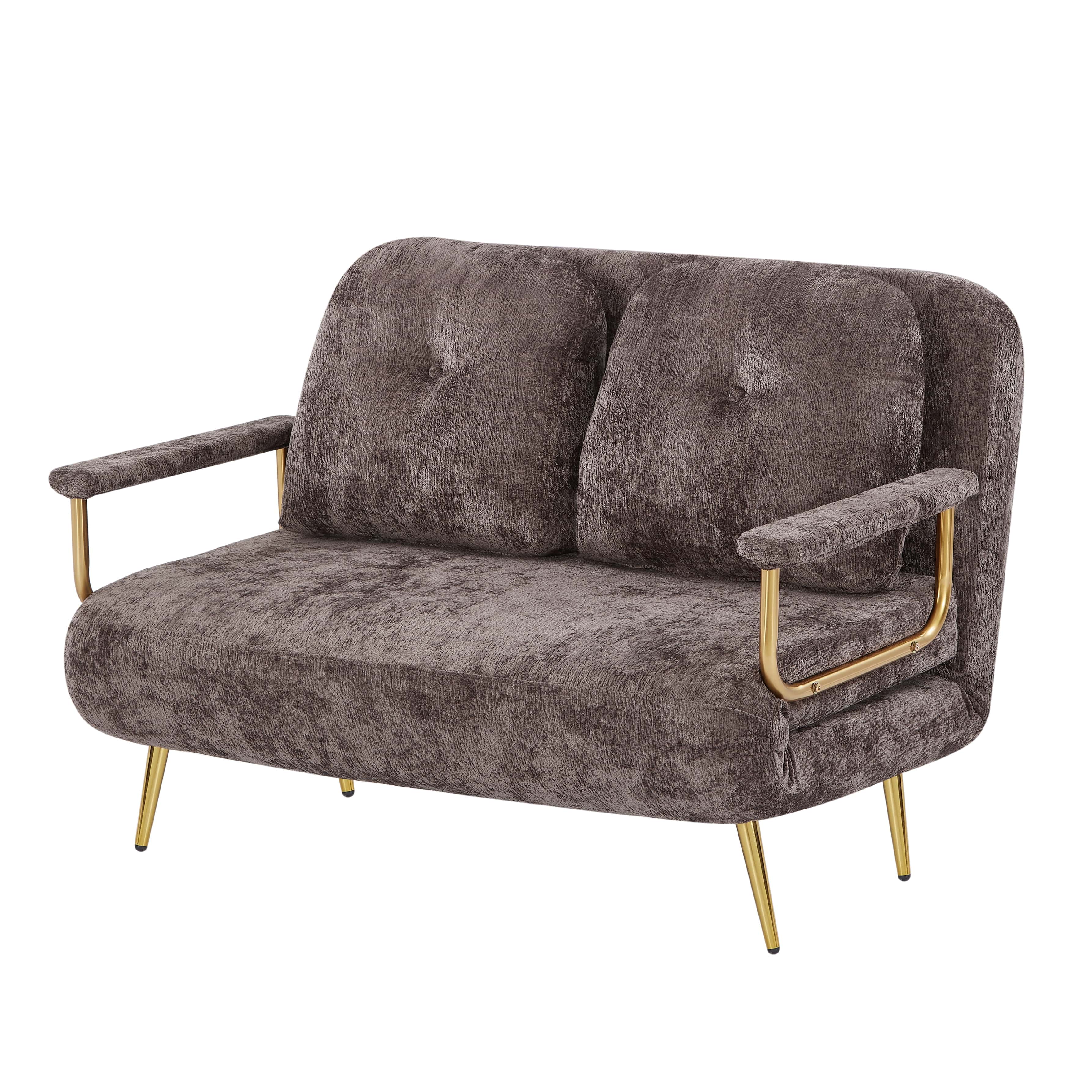 Bola Boucle Foldable 2 Seater Sofa Bed With Pillows