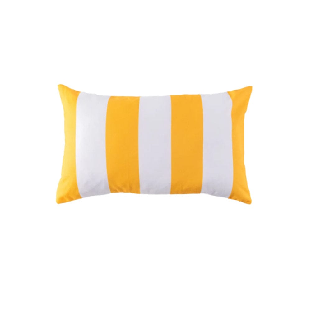 Ashcraft Waterproof Outdoor Scatter Cushion Set in Yellow Pattern