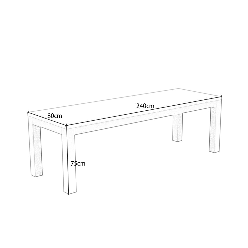 Agata 120cm - 240cm Transformer Table High Gloss Extending Dining Table