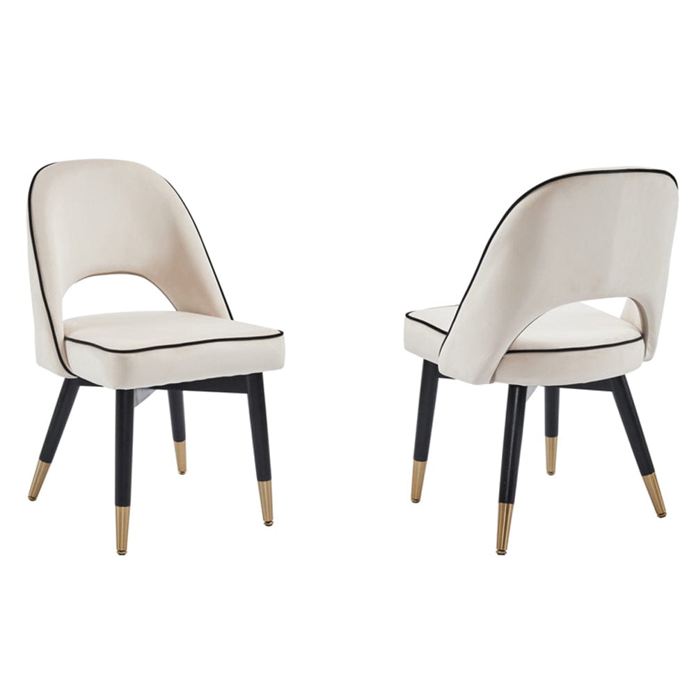 Set Of 2 Amore Upholstery Dining Chair with Legs