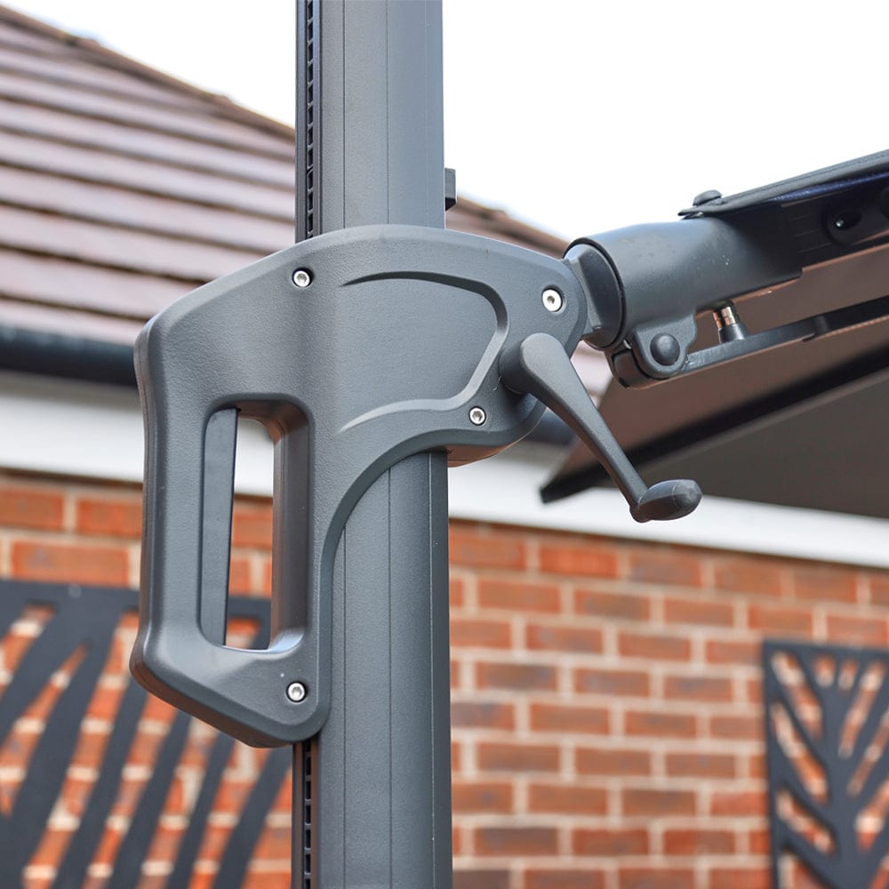 Roma 3.5M Cantilever Parasol with Solar LED lights