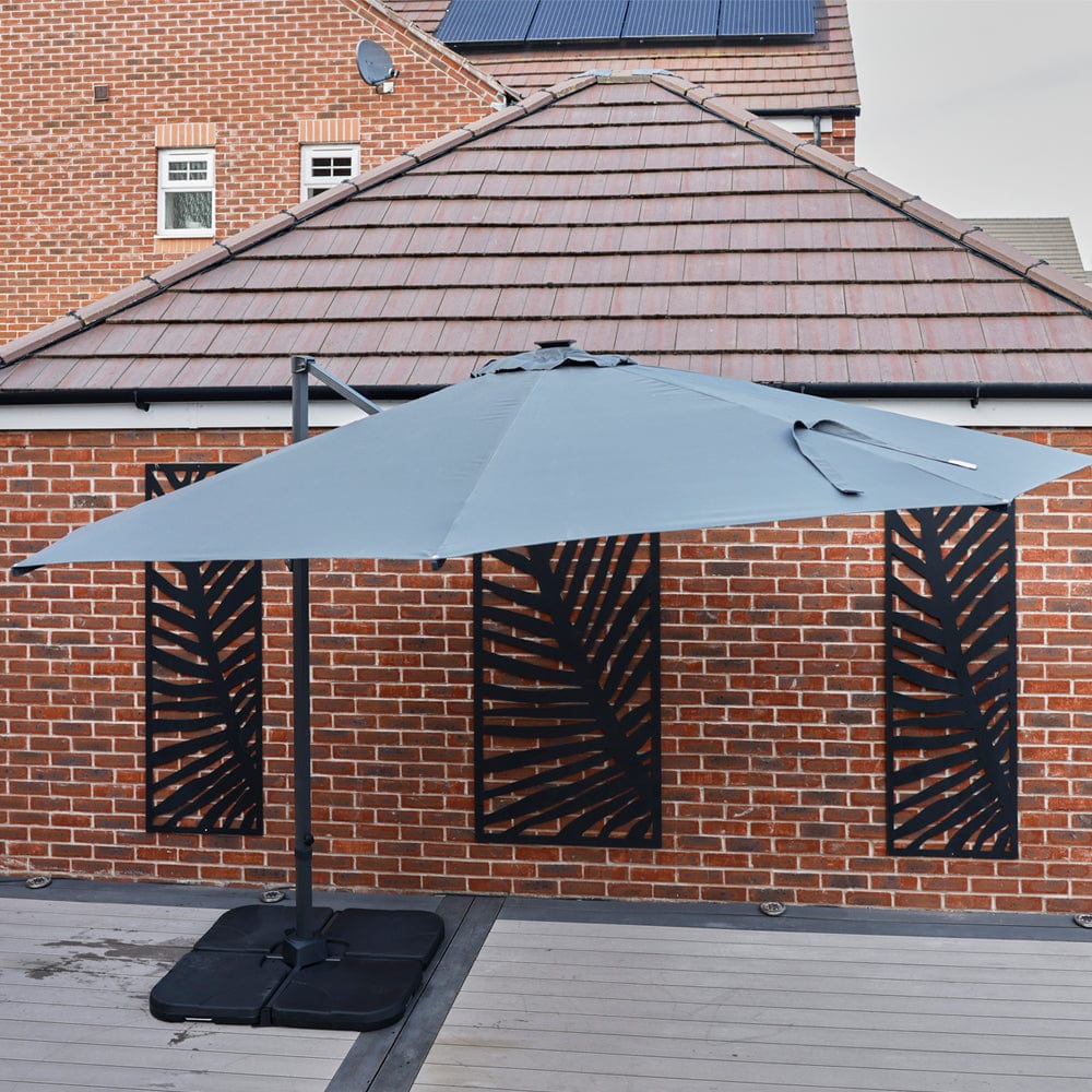 Roma 3.5M Cantilever Parasol with Solar LED lights