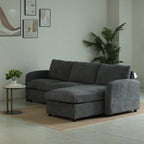 Teddy Fleece 3 Seater Corner Sofa Boucle Storage Sofa With Chaise