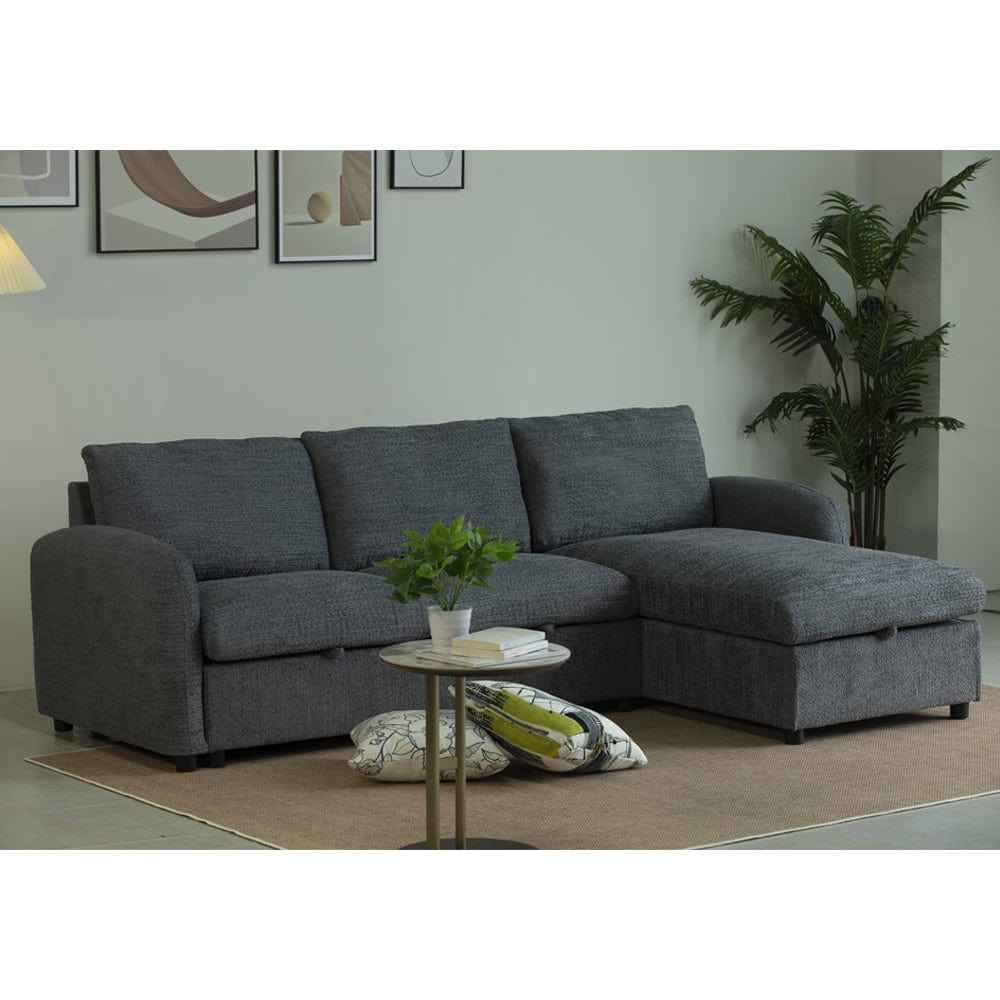 Teddy Fleece 3 Seater Corner Sofa Boucle Storage Sofa With Chaise