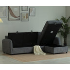 Teddy Fleece 3 Seater Corner Sofa Boucle Storage Sofa With Chaise
