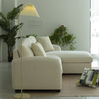 Teddy Fleece 3 Seater Corner Sofa Boucle Storage Sofa With Chaise