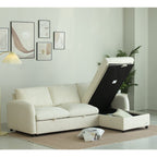 Teddy Fleece 3 Seater Corner Sofa Boucle Storage Sofa With Chaise