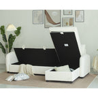 Teddy Fleece 3 Seater Corner Sofa Boucle Storage Sofa With Chaise