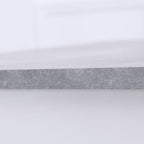 Orsa Rectangle Concrete Effect Dining Table With High Gloss White Legs