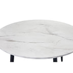 Lisa Round Marbled Effect Dining Table