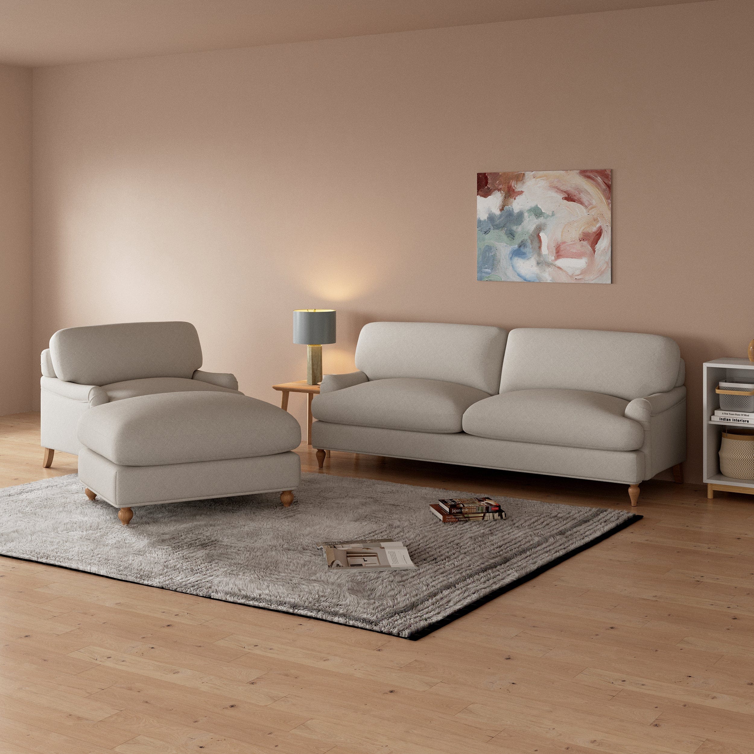 Bunburry Upholstered Ottoman Leisure Ottoman