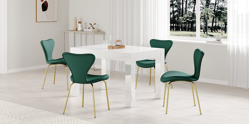 Agata 120cm - 240cm Transformer Table High Gloss Extending Dining Table