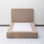 Marshmuff Soft Frame Boucle Bed Frame With Headboard King Bed or Double Bed or Single Bed
