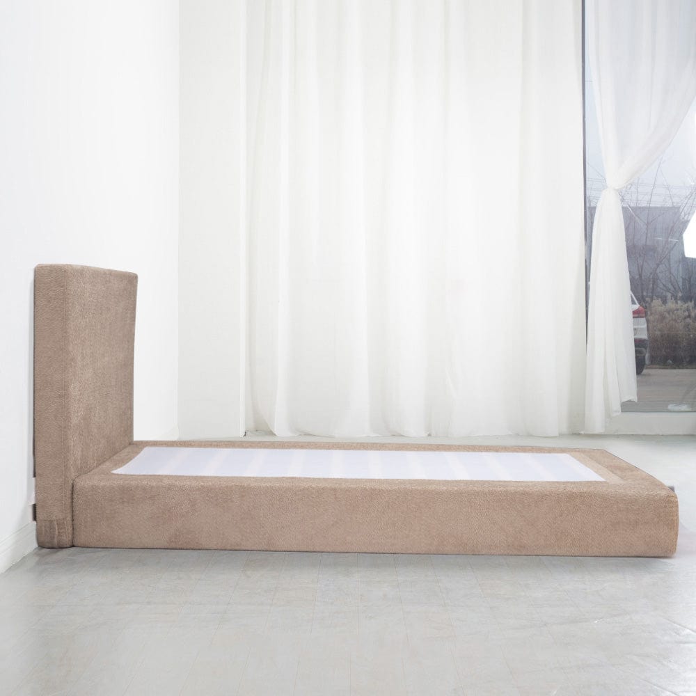 Marshmuff Soft Frame Boucle Bed Frame With Headboard King Bed or Double Bed or Single Bed