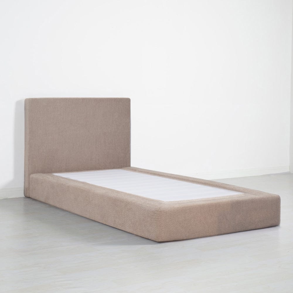 Marshmuff Soft Frame Boucle Bed Frame With Headboard King Bed or Double Bed or Single Bed
