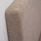 Marshmuff Soft Frame Boucle Bed Frame With Headboard King Bed or Double Bed or Single Bed