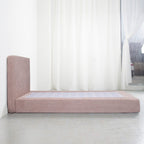 Marshmuff Soft Frame Boucle Bed Frame With Headboard King Bed or Double Bed or Single Bed