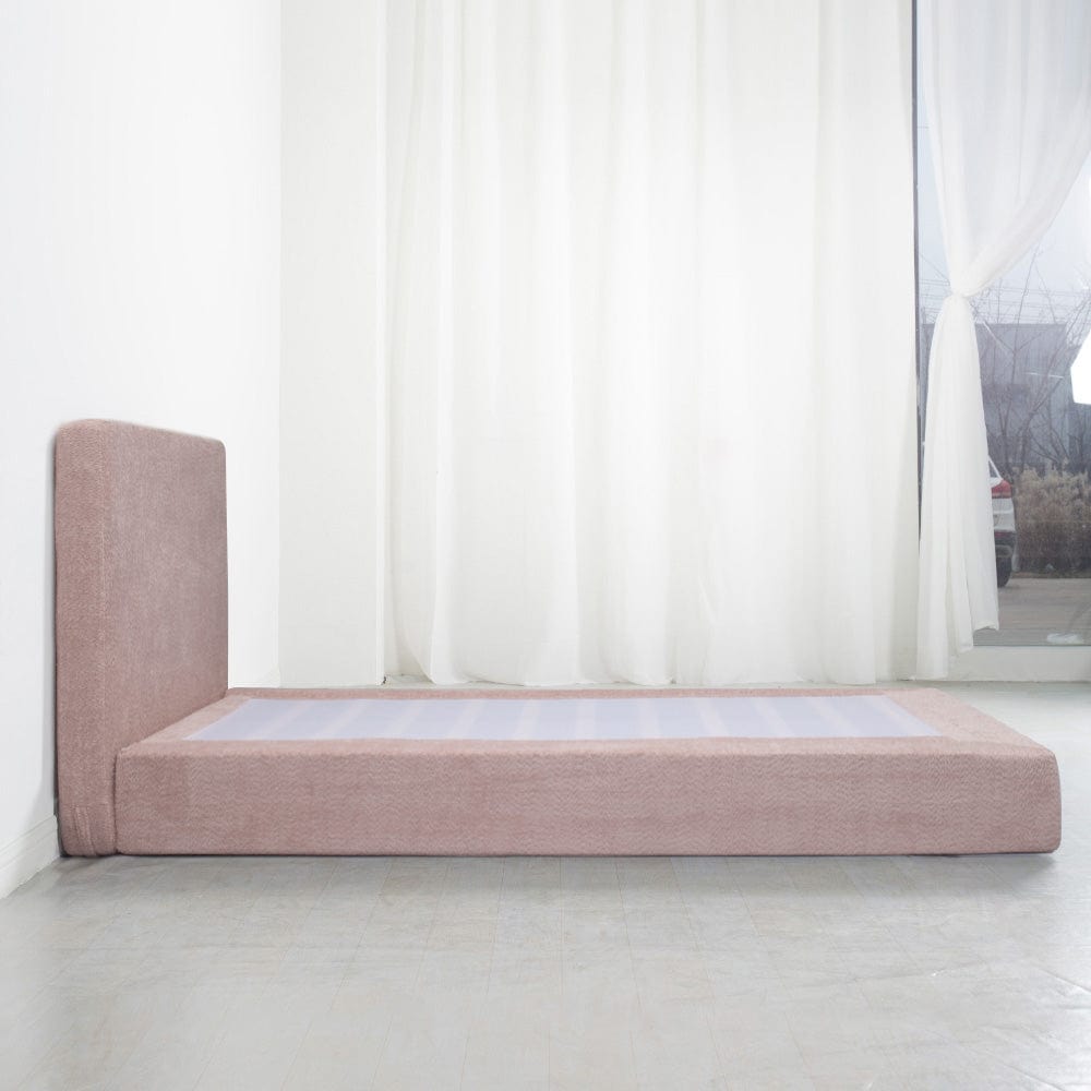 Marshmuff Soft Frame Boucle Bed Frame With Headboard King Bed or Double Bed or Single Bed