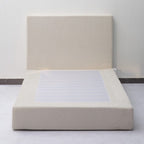 Marshmuff Soft Frame Boucle Bed Frame With Headboard King Bed or Double Bed or Single Bed