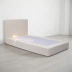 Marshmuff Soft Frame Boucle Bed Frame With Headboard King Bed or Double Bed or Single Bed