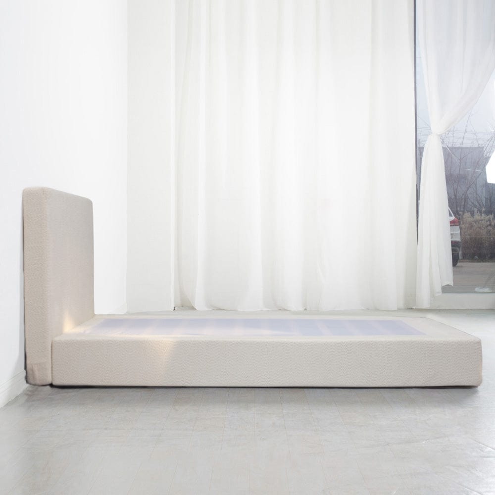 Marshmuff Soft Frame Boucle Bed Frame With Headboard King Bed or Double Bed or Single Bed