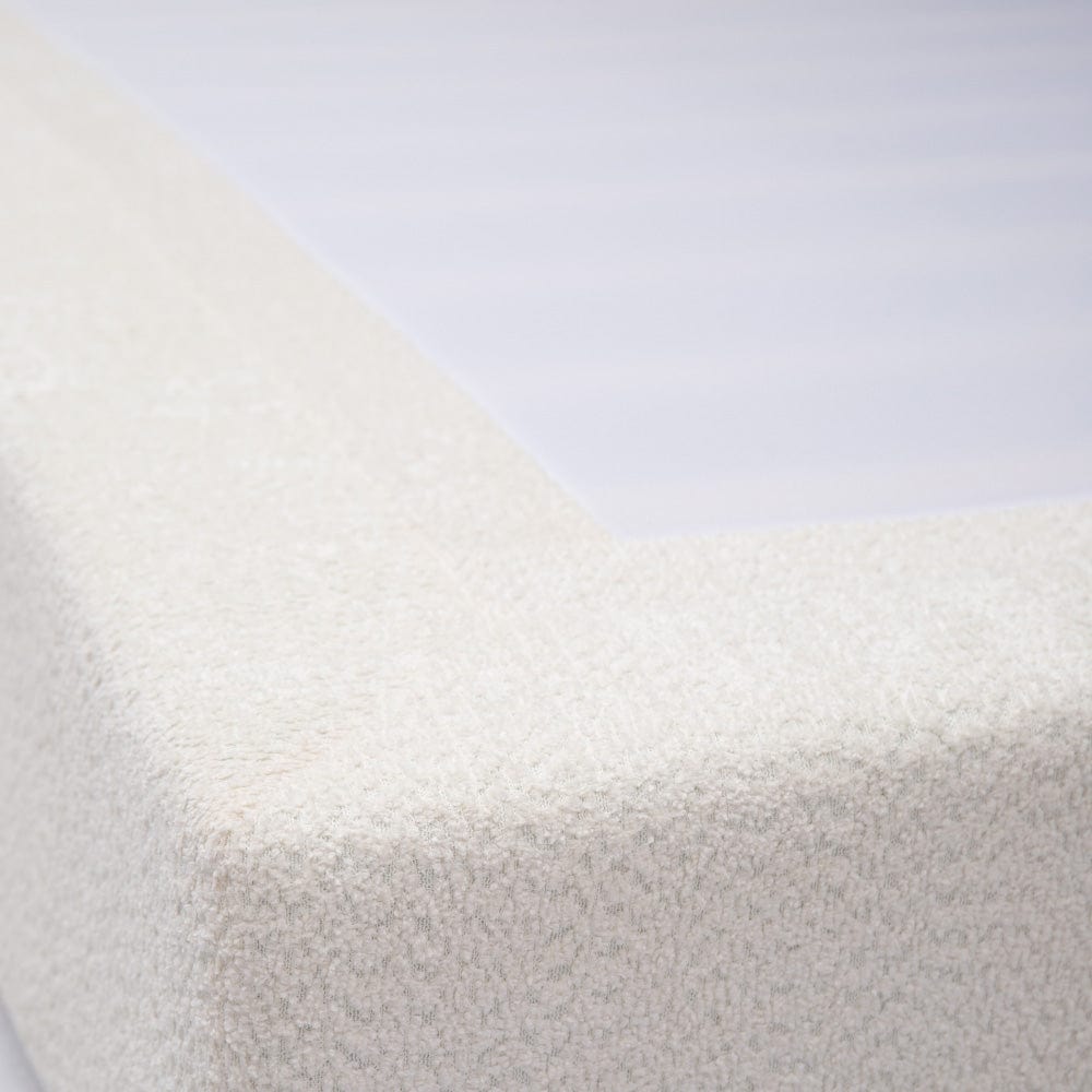 Marshmuff Soft Frame Boucle Bed Frame With Headboard King Bed or Double Bed or Single Bed