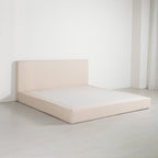 Marshmuff Linen Bed Frame With Headboard King Bed or Double Bed