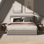 Marshmuff Linen Bed Frame With Headboard King Bed or Double Bed