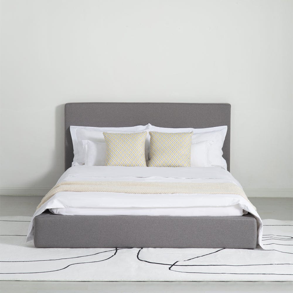 Marshmuff Linen Bed Frame With Headboard King Bed or Double Bed