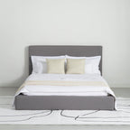 Marshmuff Linen Bed Frame With Headboard King Bed or Double Bed