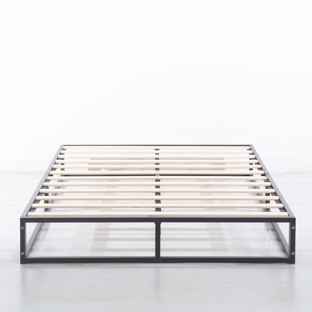 Marshmuff Linen Bed Frame With Curved Headboard King Bed or Double Bed