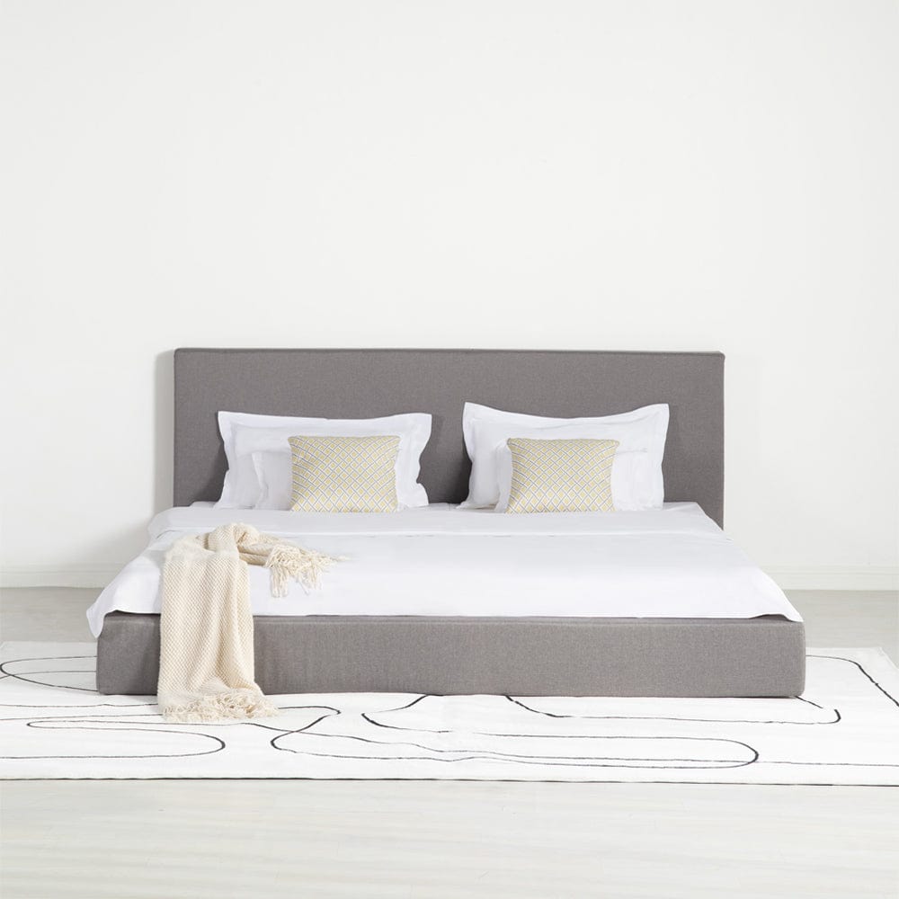 Marshmuff Linen Bed Frame With Headboard King Bed or Double Bed