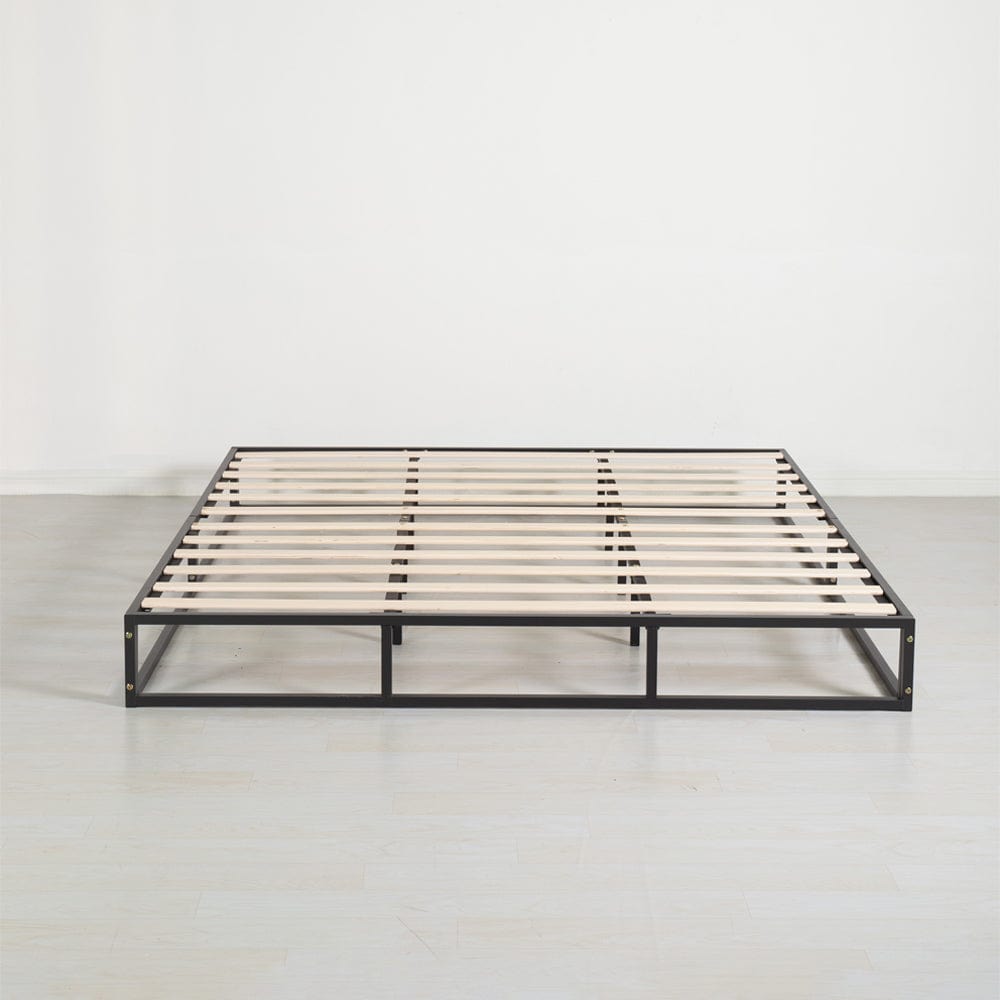 Marshmuff Linen Bed Frame With Curved Headboard King Bed or Double Bed